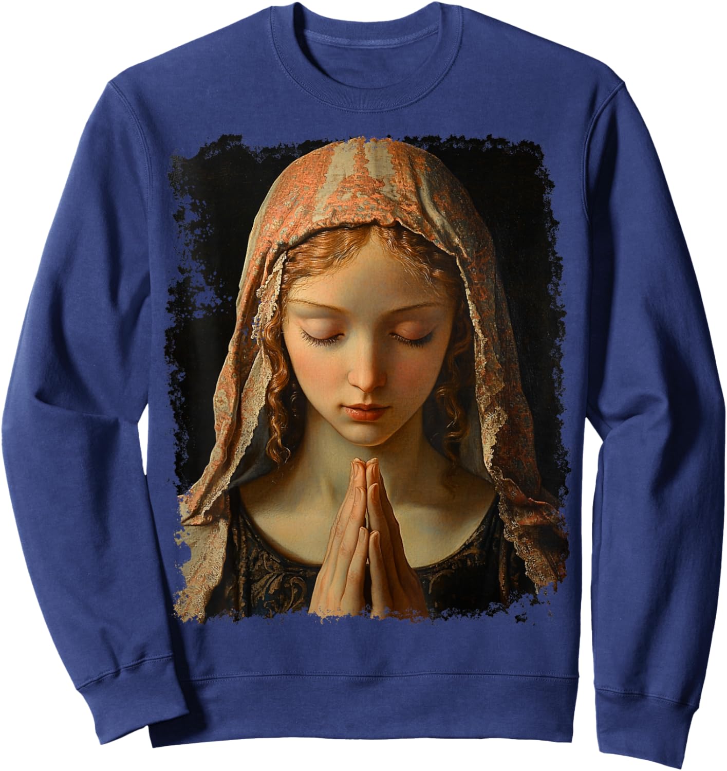 Virgin Mary Praying Sweatshirt - Sweatshirt | Navy