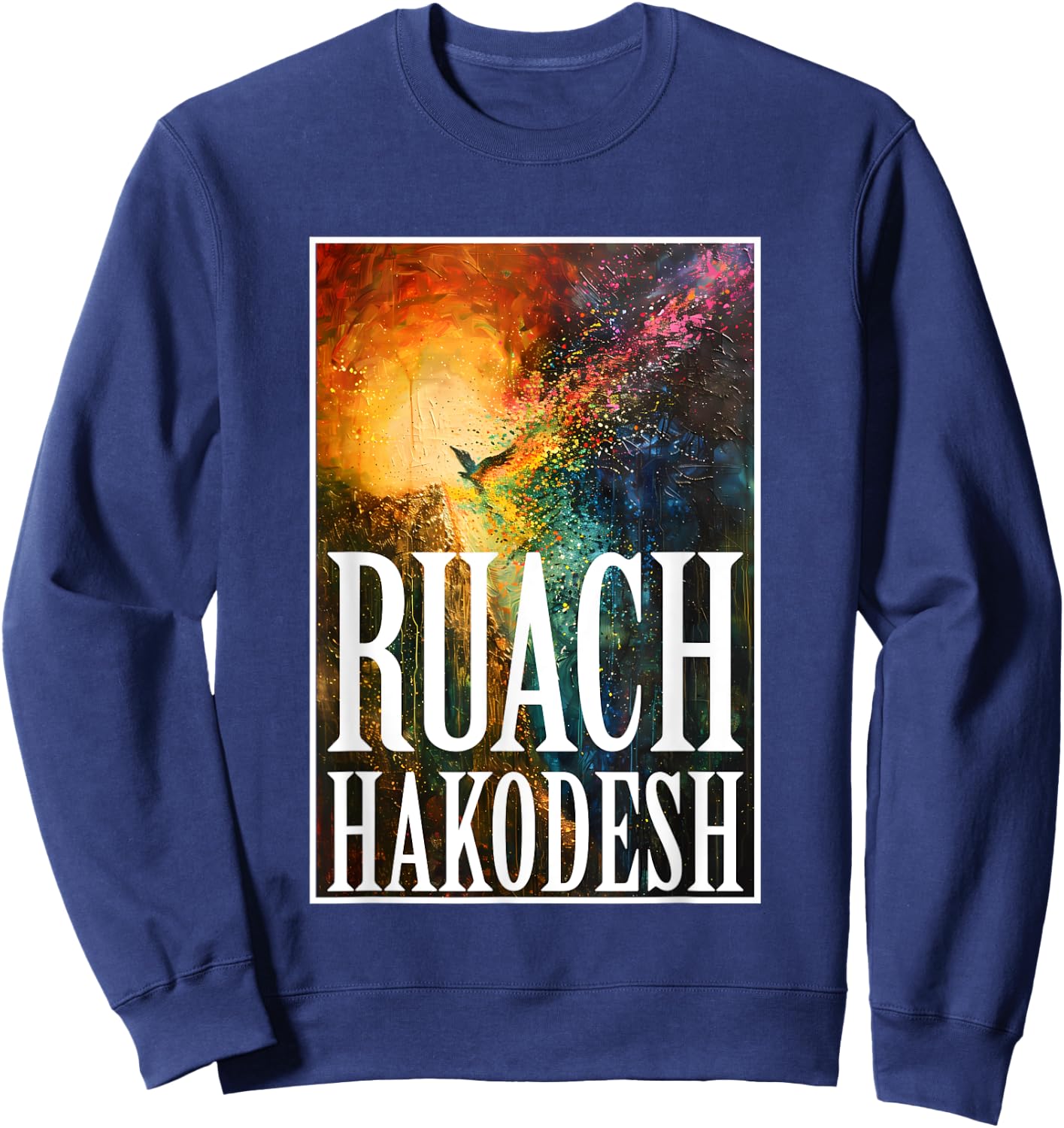 The Holy Spirit Ruach HaKodesh Messianic Sweatshirt - Sweatshirt | Navy