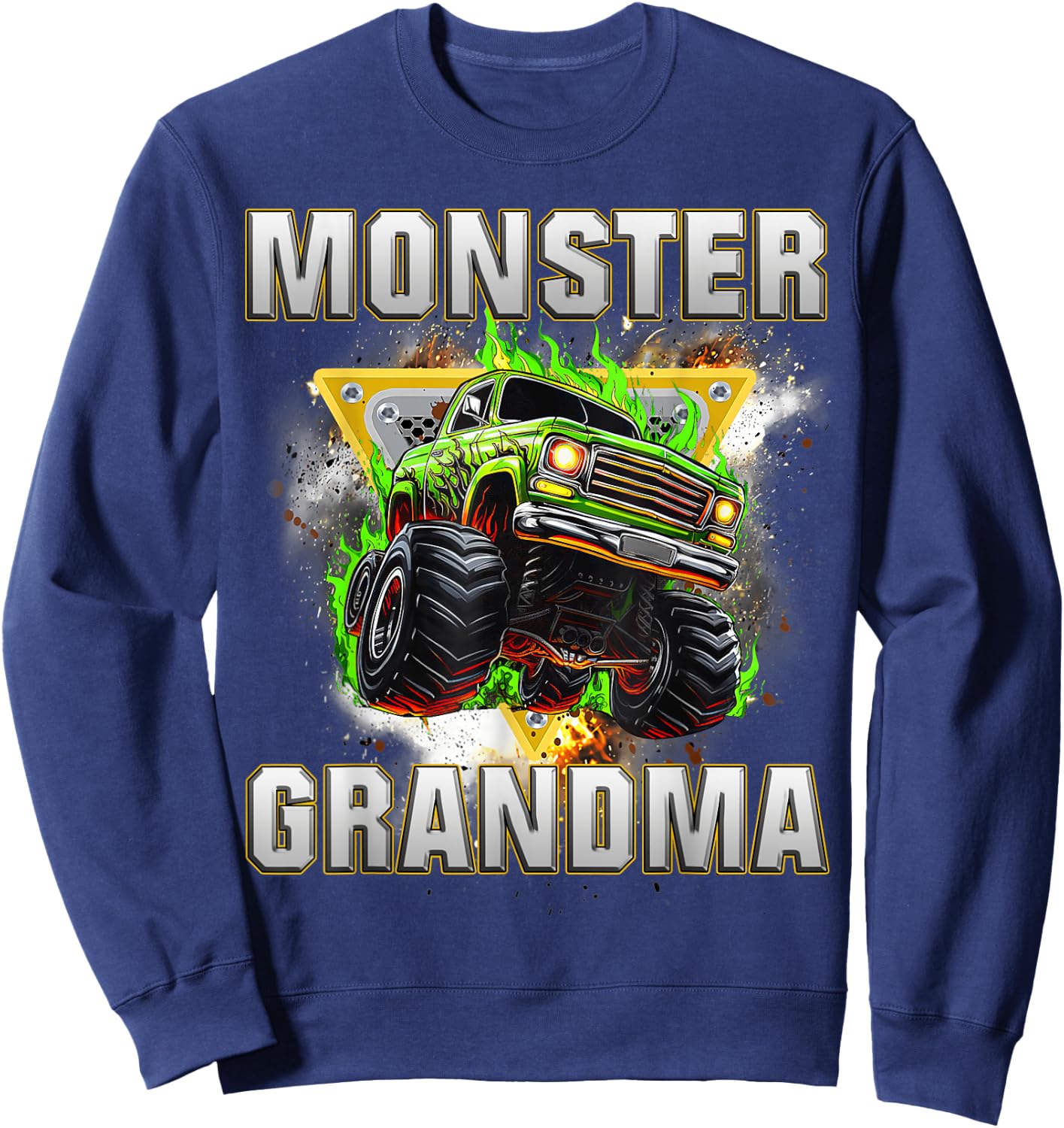 Monster Truck Grandma Monster Truck Are My Jam Adults Kids Sweatshirt - Sweatshirt | Navy