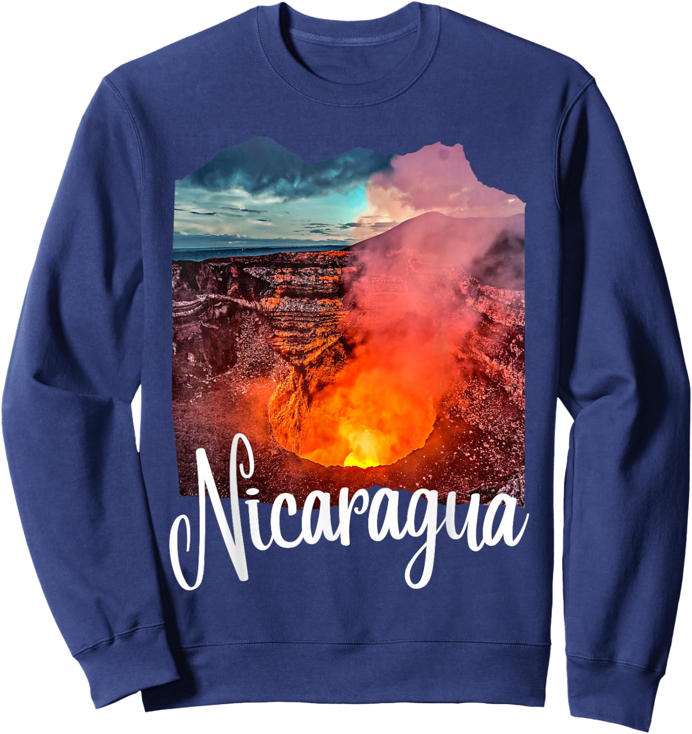 Nicaragua Souvenir Volcano Nicaraguan Nicaragua Sweatshirt - Sweatshirt | Navy
