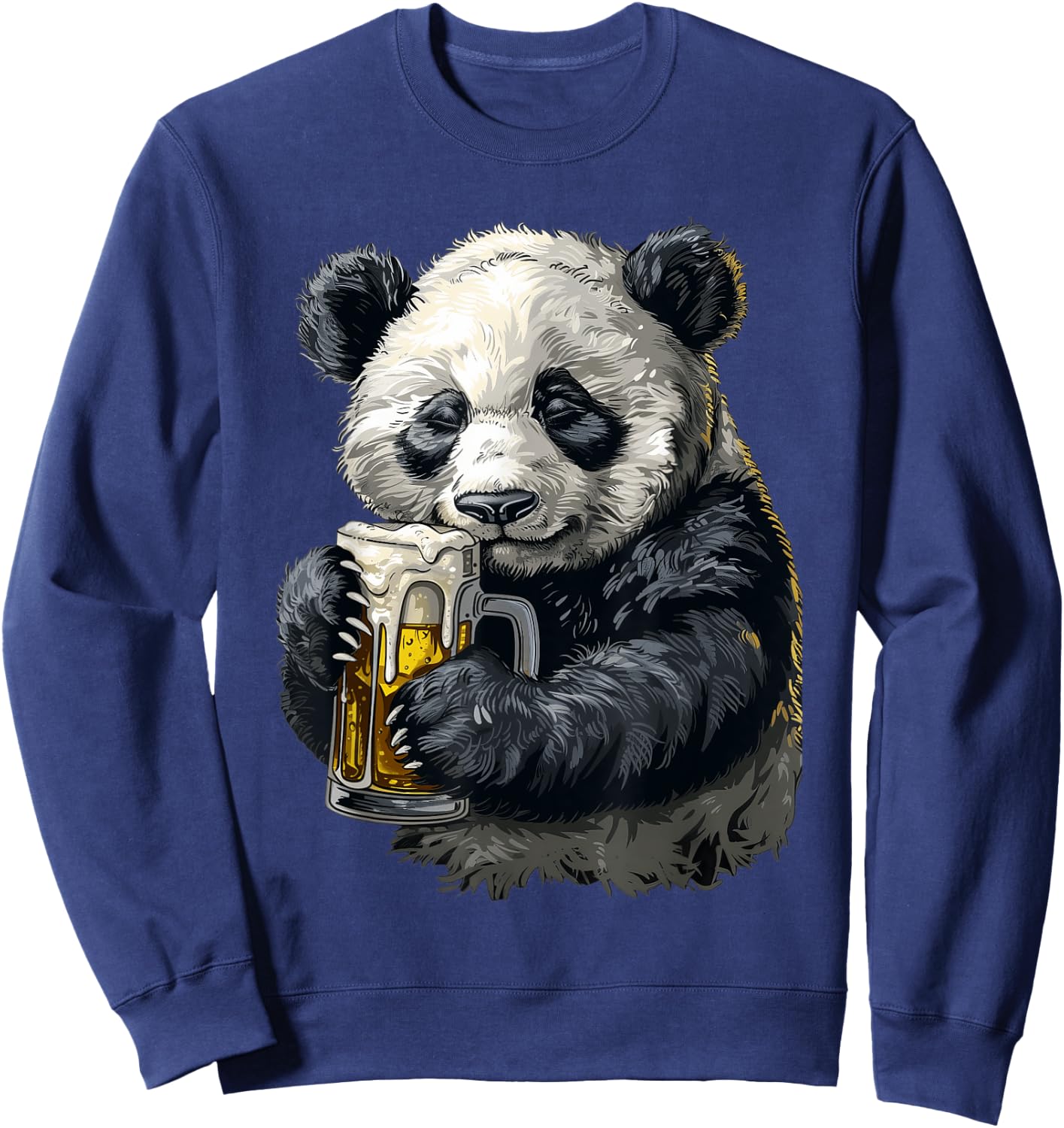 Panda Beer Sweatshirt - Sweatshirt | Navy