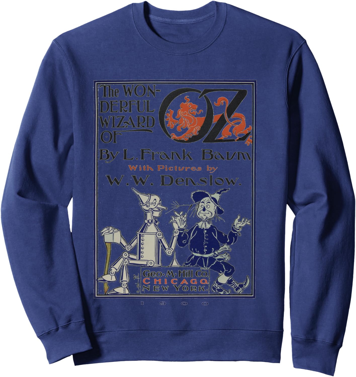Scarecrow & Tin-Man Shirt The Wizard Of OZ -OZ Book Sweatshirt - Sweatshirt | Navy