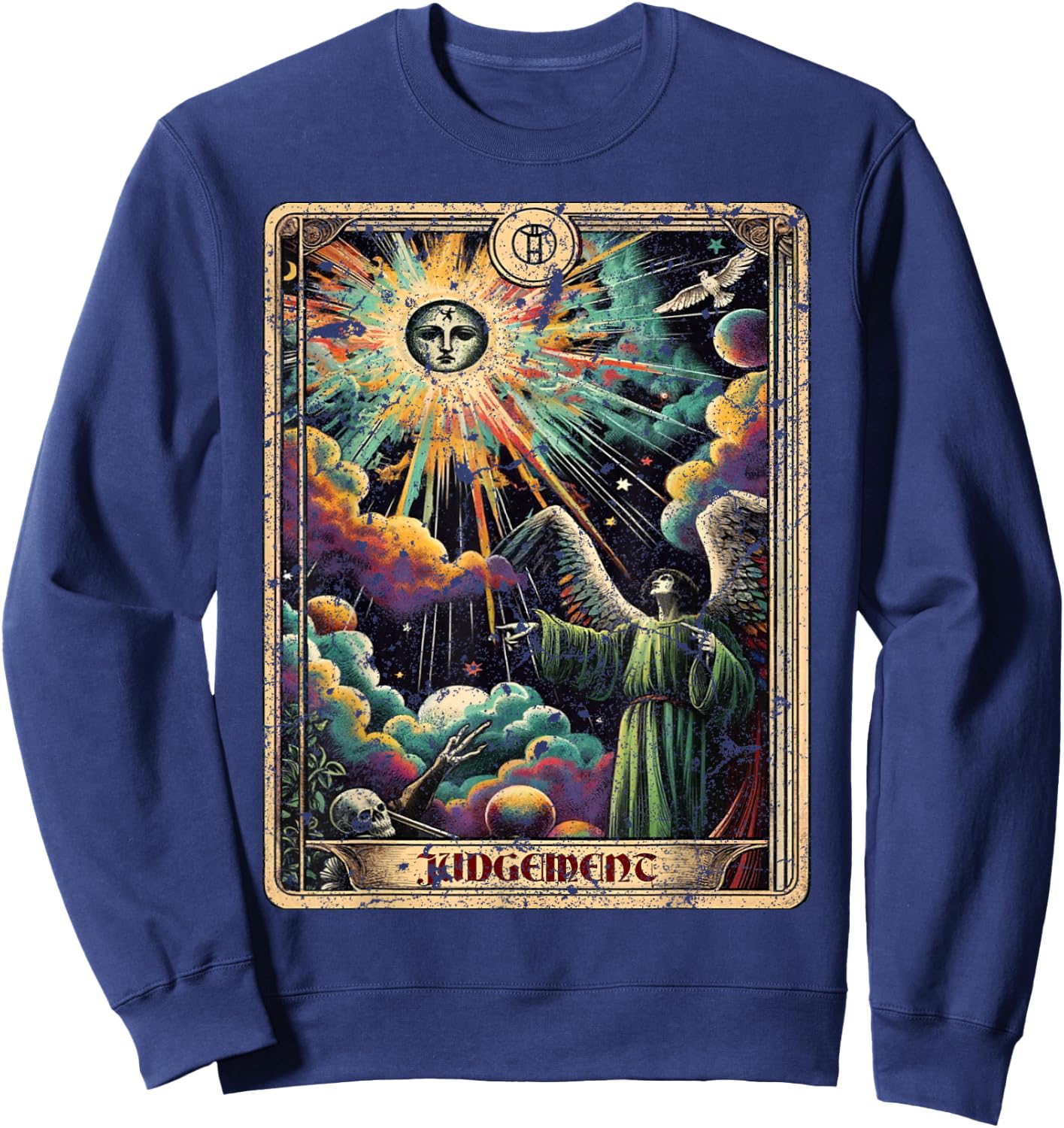 Judgement Tarot Card Sweatshirt - Sweatshirt | Navy