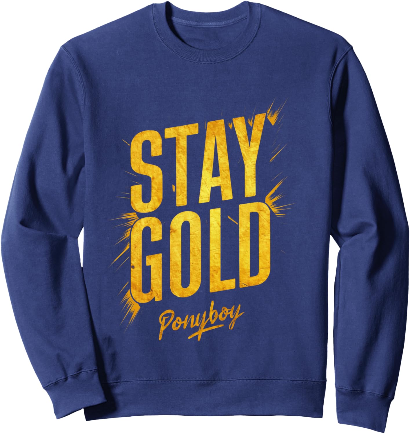 Stay Gold Ponyboy Classic 80s Outsider Sweatshirt - Sweatshirt | Navy