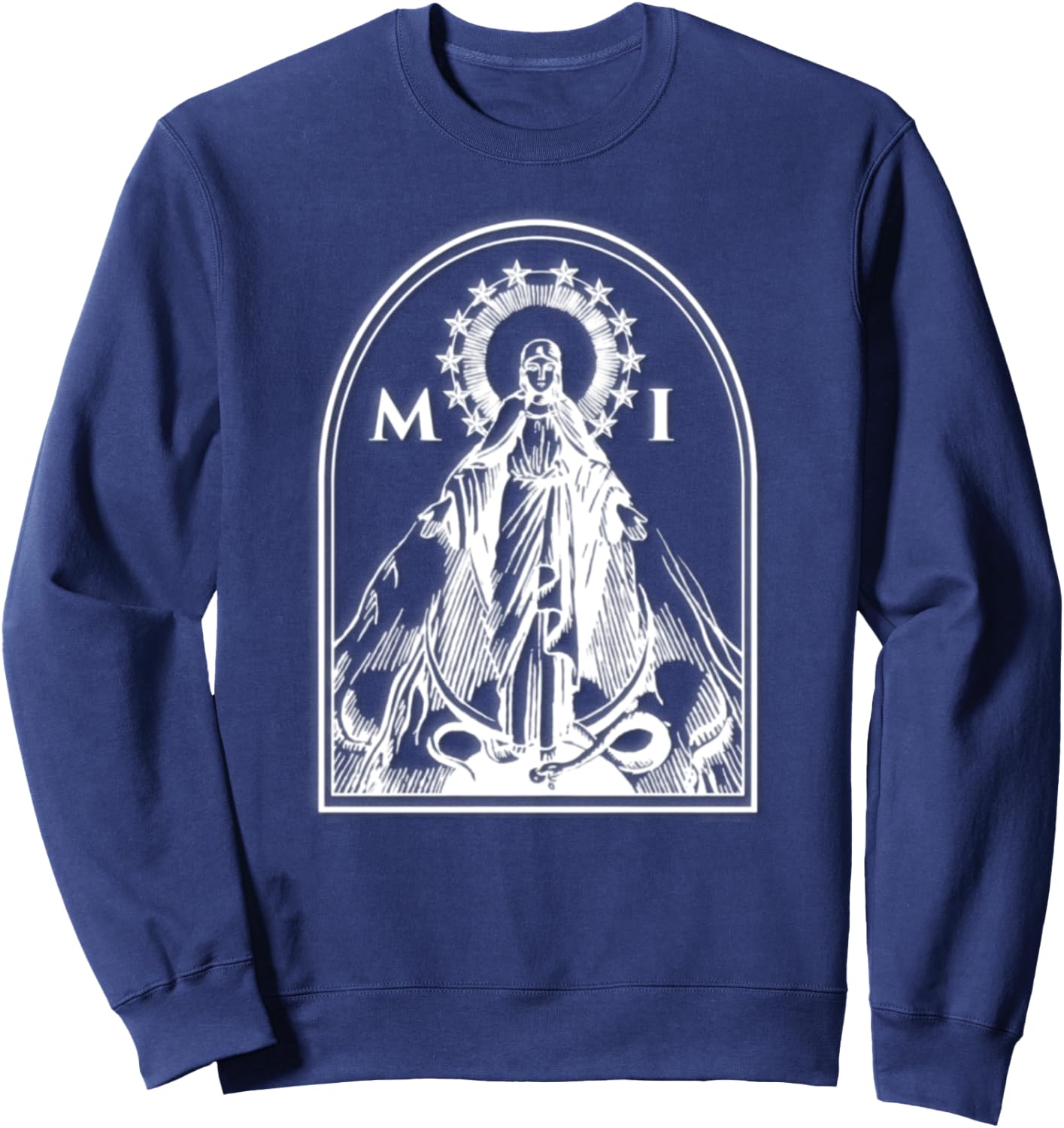 Militia of The Immaculata St. Maximilian Kolbe Catholic Sweatshirt - Sweatshirt | Navy