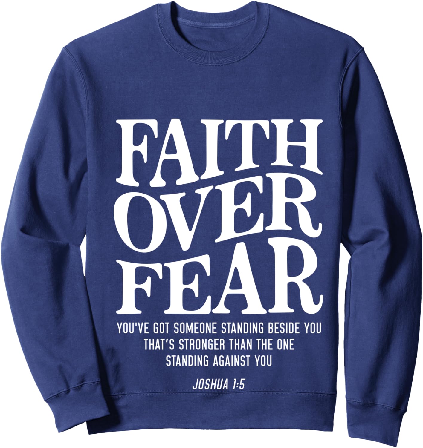 Faith Over Fear Sweatshirt - Sweatshirt | Navy