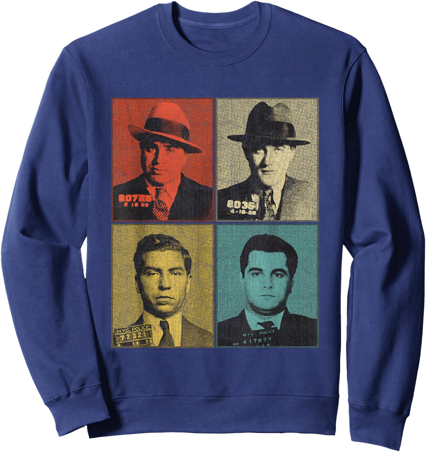 American Gangsters Mafia Bosses Small Sweatshirt - Sweatshirt | Navy