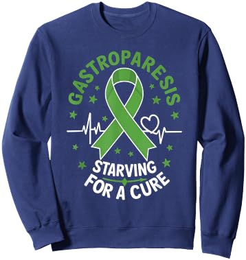 Gastroparesis Starving For A Cure Gastroparesis Awareness Sweatshirt - Sweatshirt | Navy