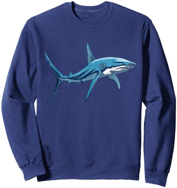 Thresher Shark 80s Sweatshirt - Sweatshirt | Navy