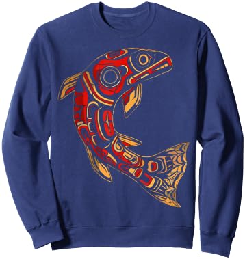 Totem Pole Indigenous People Native American Totem Sweatshirt - Sweatshirt | Navy