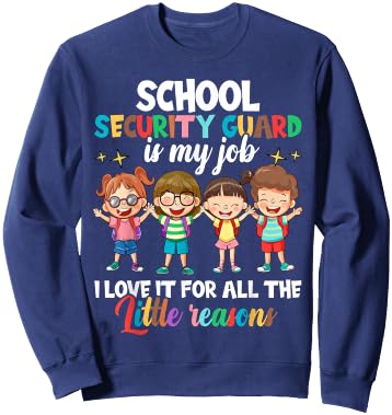 School Security Guard Appreciation Shirt, Back to School Sweatshirt - Sweatshirt | Navy