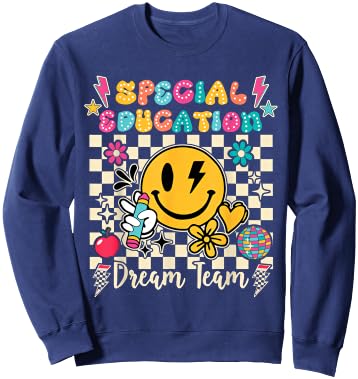 Ese Dream Team Exceptional Education Sped Ed Special Teacher Sweatshirt - Sweatshirt | Navy