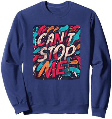 Multicolor can't stop me Costume for Adults and Kids Sweatshirt - Sweatshirt | Navy