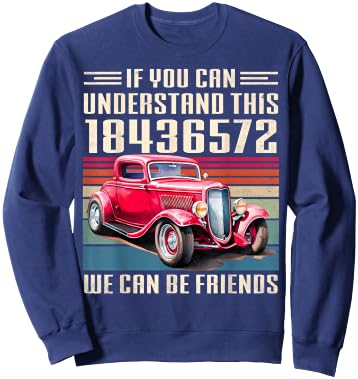 It's A 18436572 Thing Funny V8 Engine Classic Hot rod Car Sweatshirt - Sweatshirt | Navy