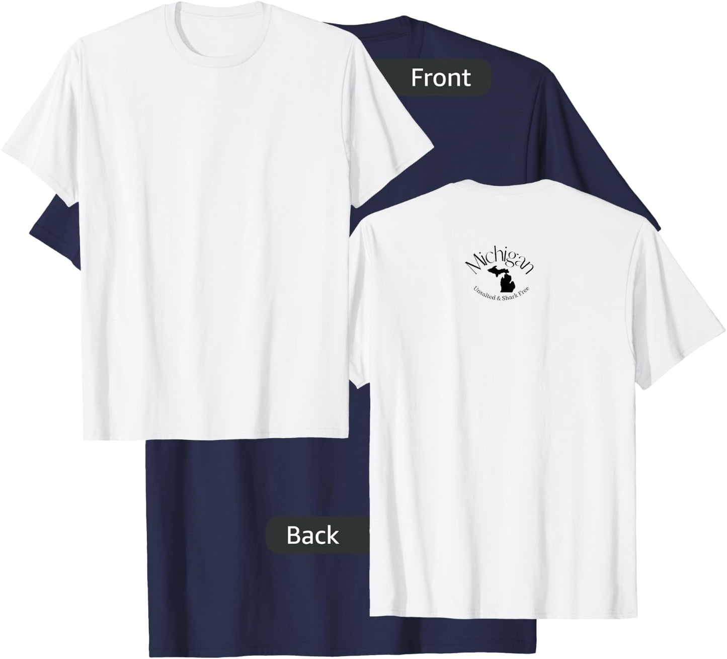 Michigan Unsalted Shark Free T-Shirt - T-Shirt | Navy