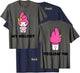 My Melody Character Front and Back Small T-Shirt - T-Shirt | Navy