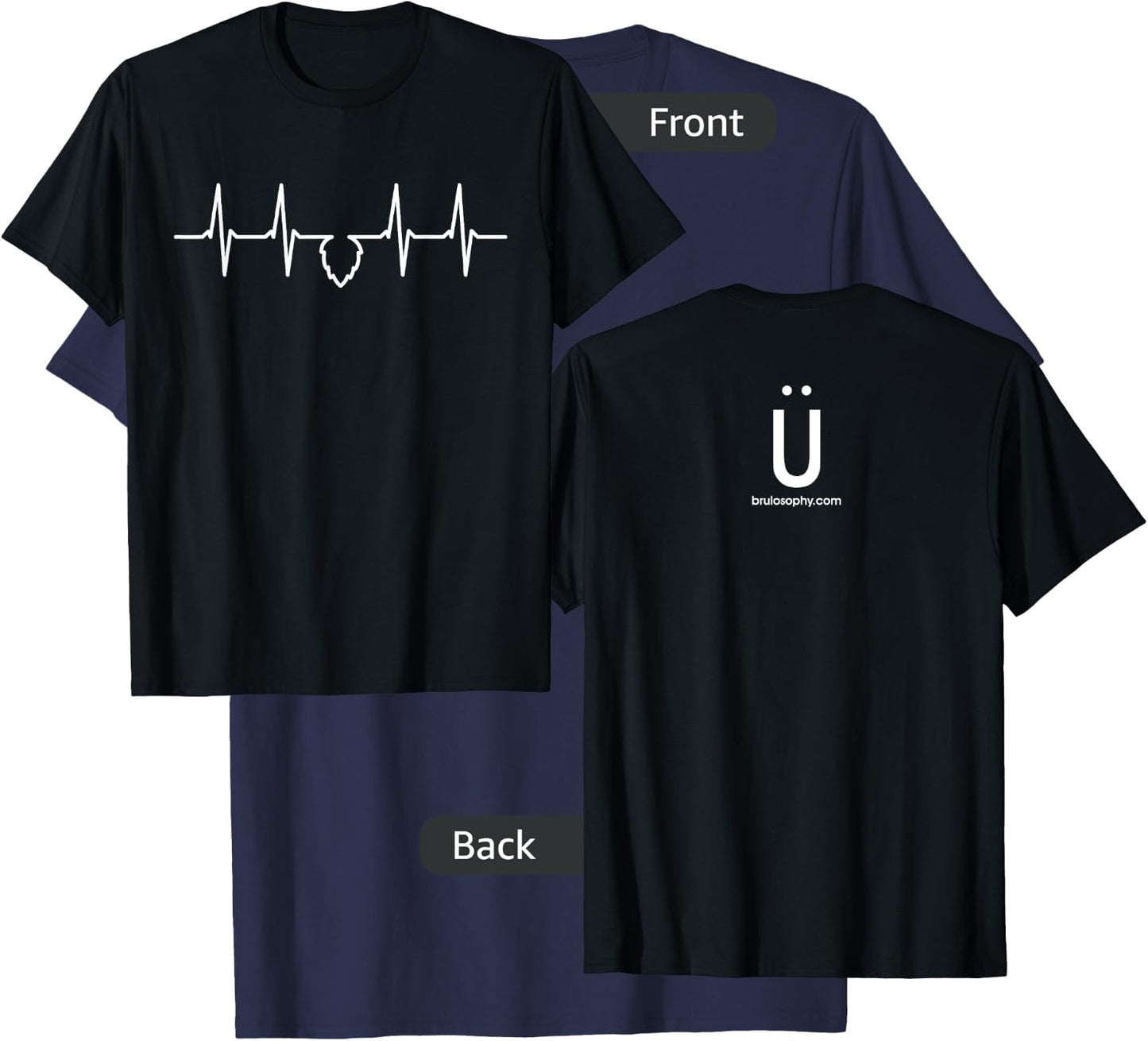 HopBeat Beer/Brewing T-Shirt - T-Shirt | Navy