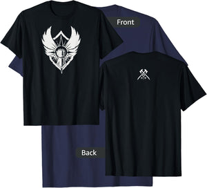 Amazon Games - New World Covenant Logo , Men's Black Small Classic Fit Short Sleeve Cotton T-Shirt - T-Shirt | Navy