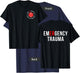 Emergency Department ER Trauma Front and Back Design T-Shirt - T-Shirt | Navy