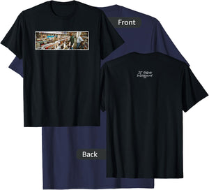 DJ Shadow Endtroducing Panoramic , Small, Black T-Shirt - T-Shirt | Navy