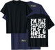 I'm Not flirting I'm Just Hot And Autistic T-Shirt - T-Shirt | Navy