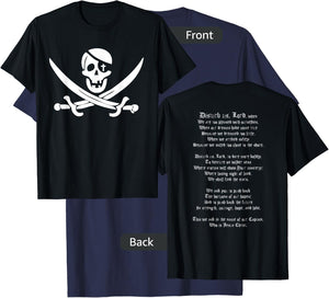 Disturb us Lord Christian Pirate Prayer Shirt T-Shirt - T-Shirt | Navy