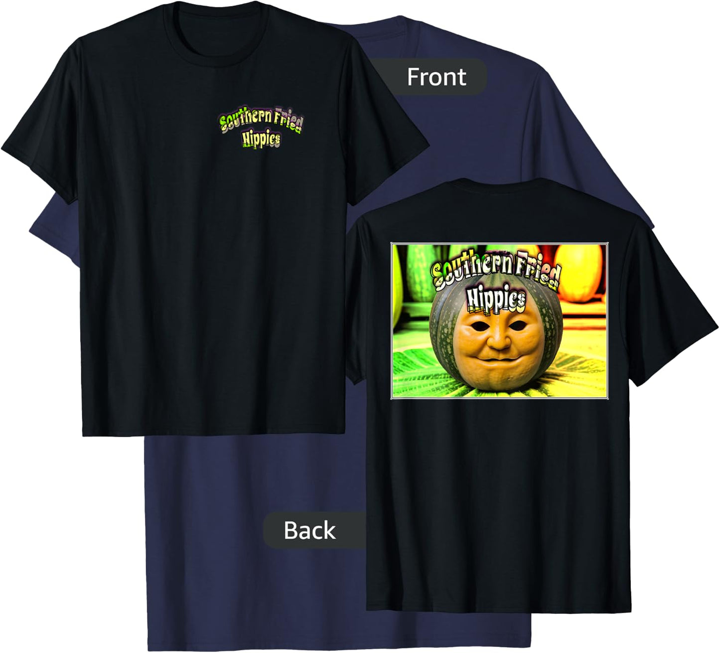 Homegrown - Southern Fried Hippies T-Shirt - T-Shirt | Navy