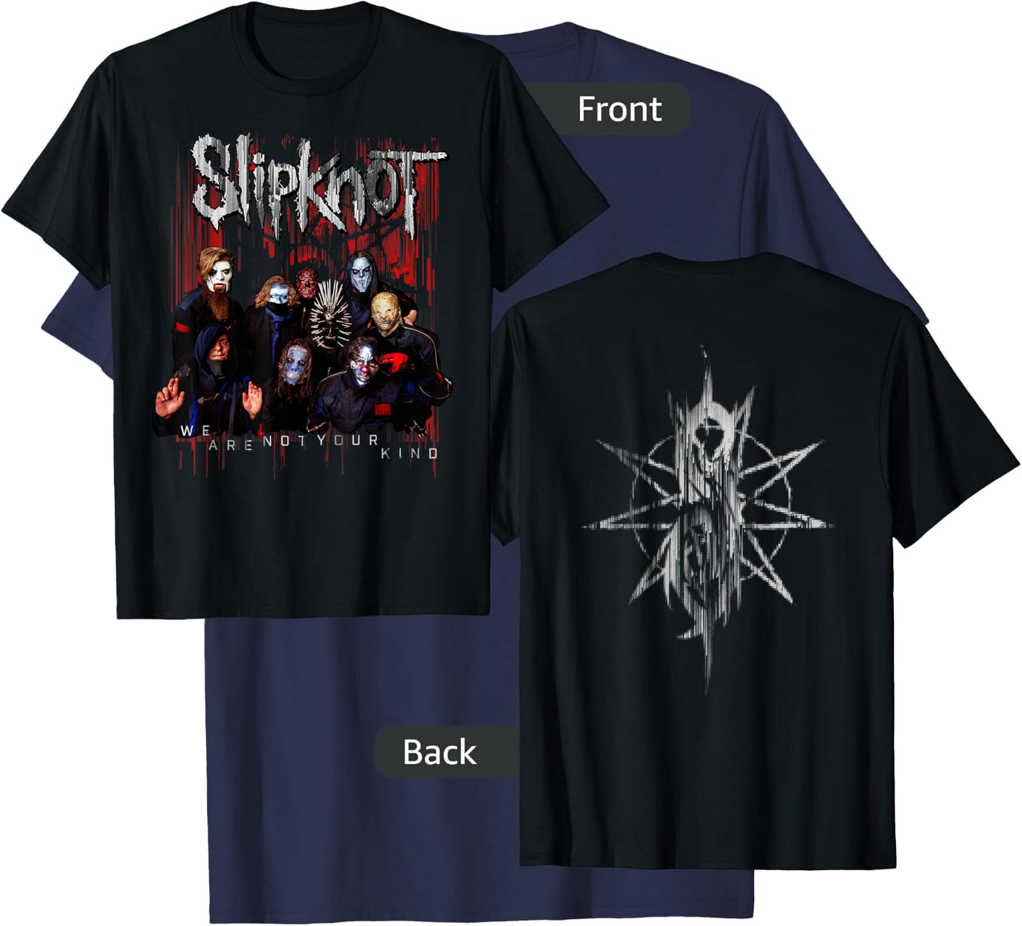 Slipknot Official We Are Not Your Kind Red Group T-Shirt - T-Shirt | Navy