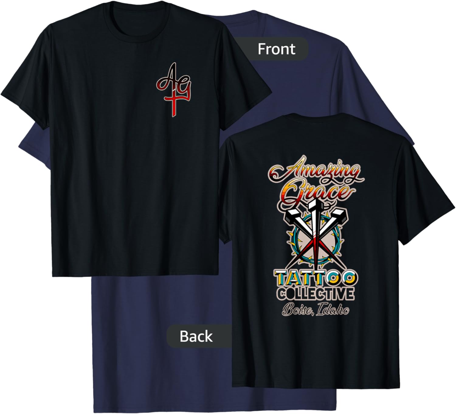 Amazing Grace Tattoo Apparel T-Shirt - T-Shirt | Navy