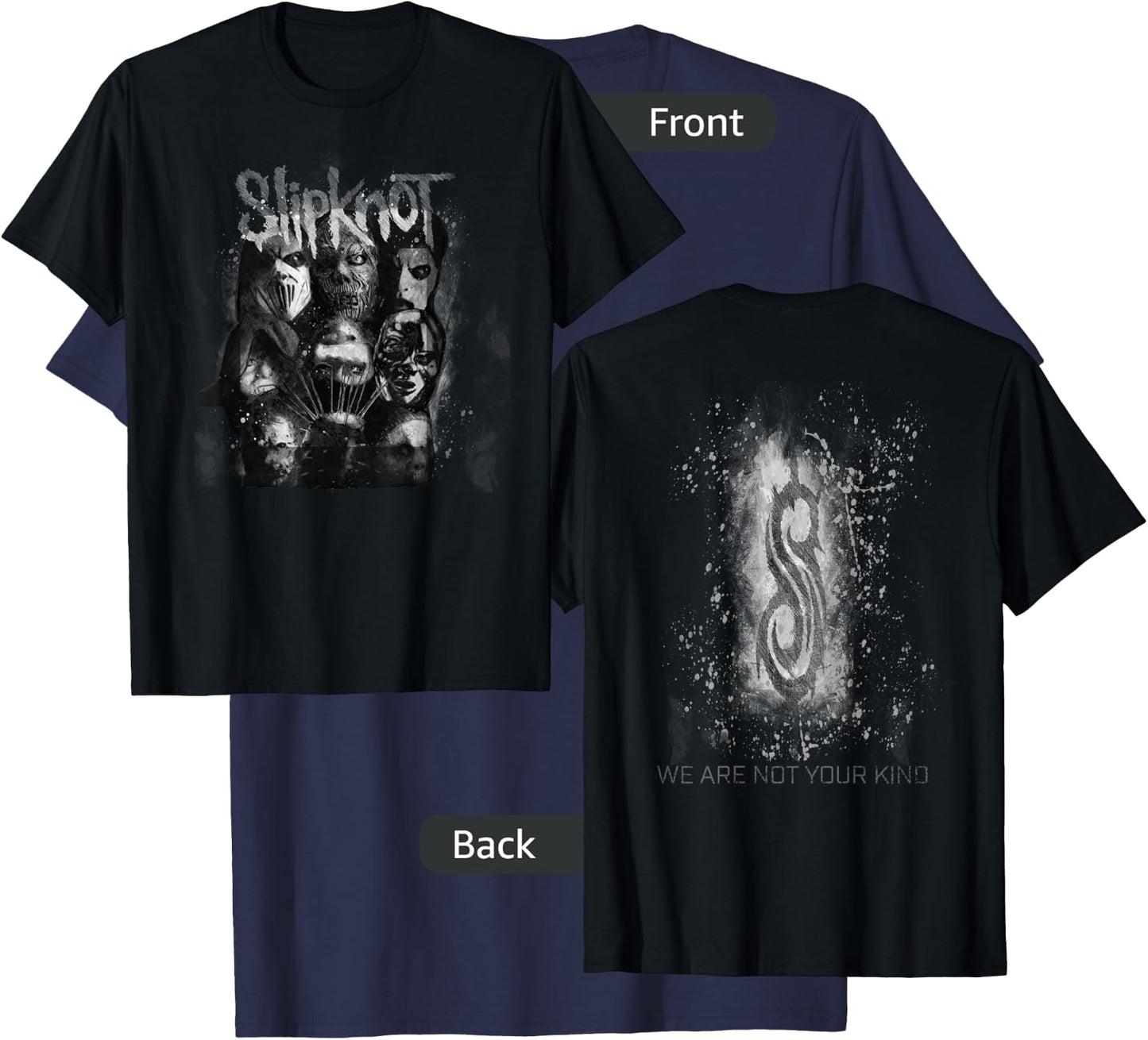 Slipknot Official We Are Not Your Kind Splatter T-Shirt - T-Shirt | Navy
