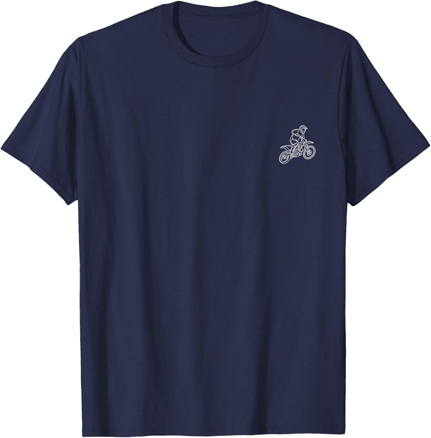 Dirt Bike Minimalism T-Shirt - T-Shirt | Navy