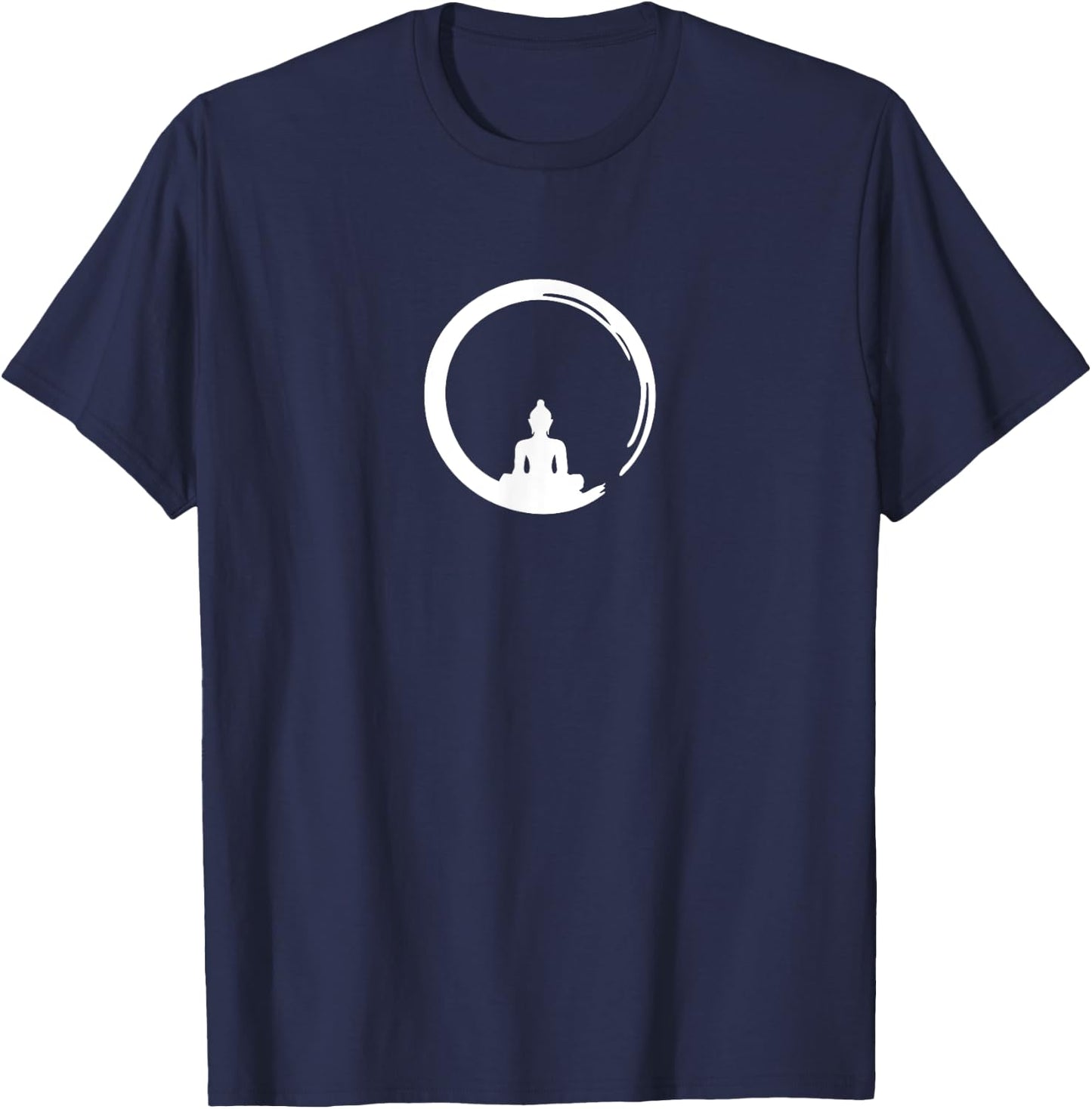Enso, Zen, Circle, Symbol Buddhism Buddha Meditation Yoga T-Shirt - T-Shirt | Navy