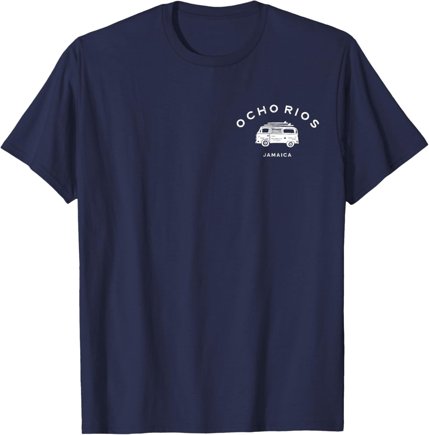 Ocho Rios Jamaica Souvenir Caribbean Vintage Beach Surfer T-Shirt - T-Shirt | Navy