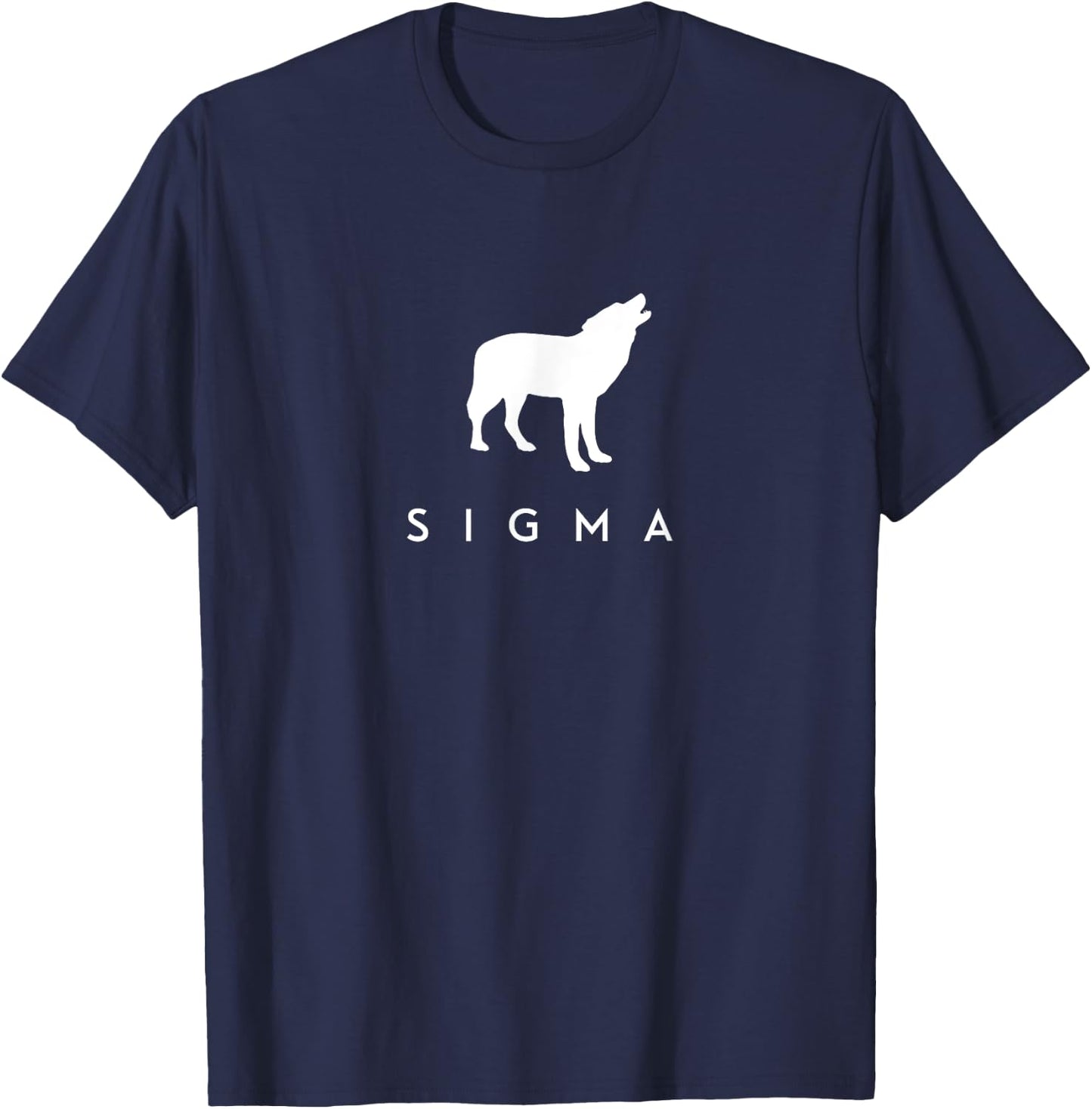 Sigma Male Lone Individualist Wolf T-Shirt - T-Shirt | Navy