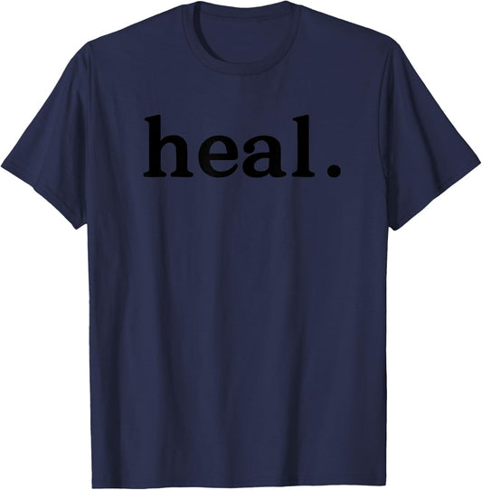Threads 4 Peace -Adults & Kids Mental Health Theme Grey Small Classic Short Sleeve T-Shirt - T-Shirt | Navy