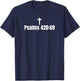 Psalms 420:69 Funny Christian Religious Bible verse teas T-Shirt - T-Shirt | Navy