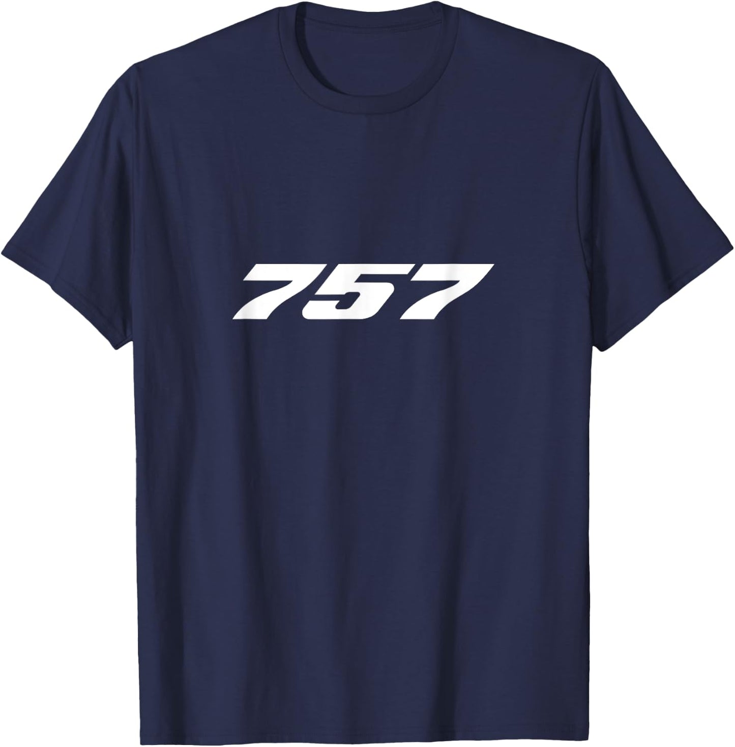 757 Airliner Plane For Avgeeks T-Shirt - T-Shirt | Navy