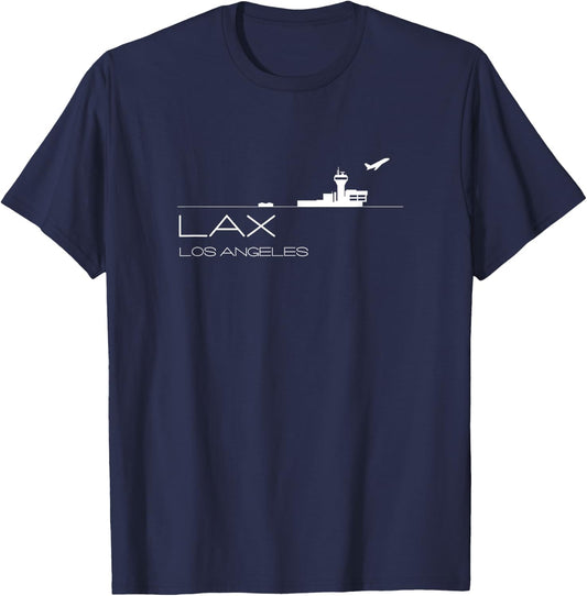 Los Angeles Airport Code Souvenir LAX T-Shirt - T-Shirt | Navy