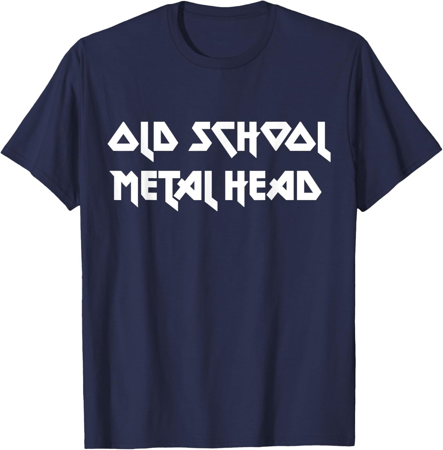 Old School Metal Head T-Shirt - T-Shirt | Navy