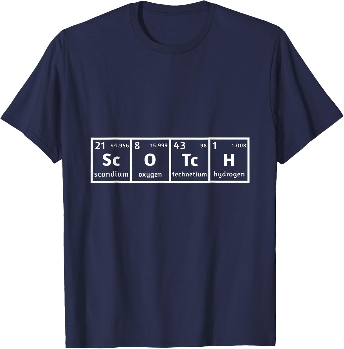 Funny Scotch single malt Chemistry islay T-Shirt - T-Shirt | Navy