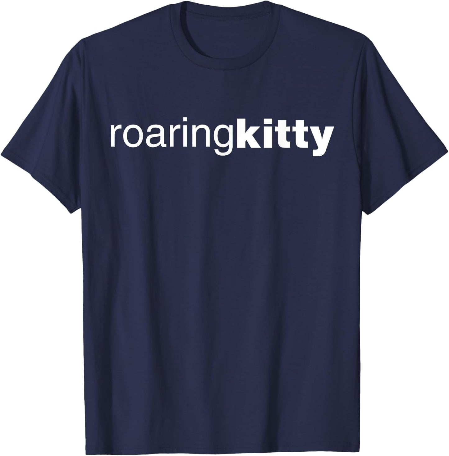 Roaring Kitty T-Shirt - T-Shirt | Navy