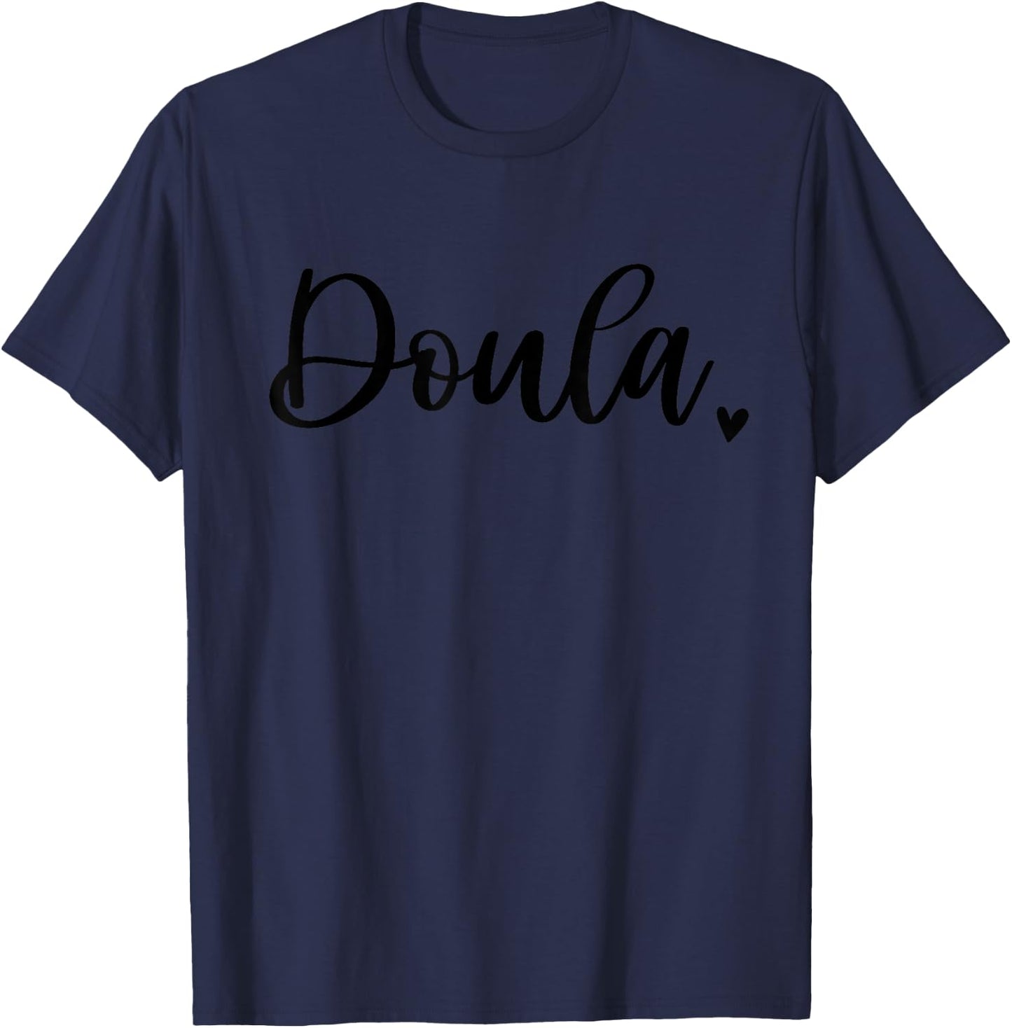 Baby&Co Doula Midwife Cute Birth Worker , Small, Grey T-Shirt - T-Shirt | Navy