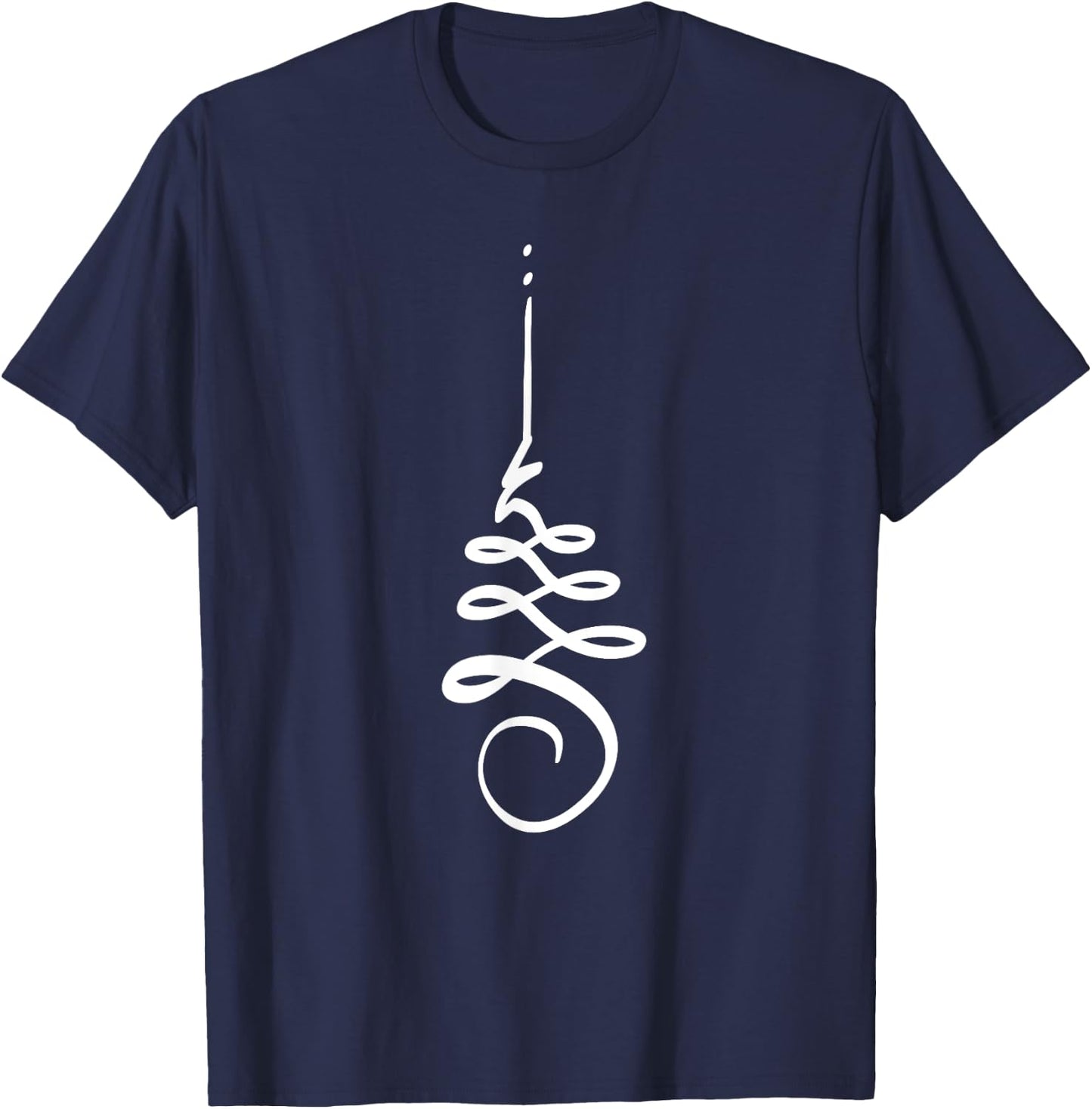 Unalome Spiral T-Shirt - T-Shirt | Navy