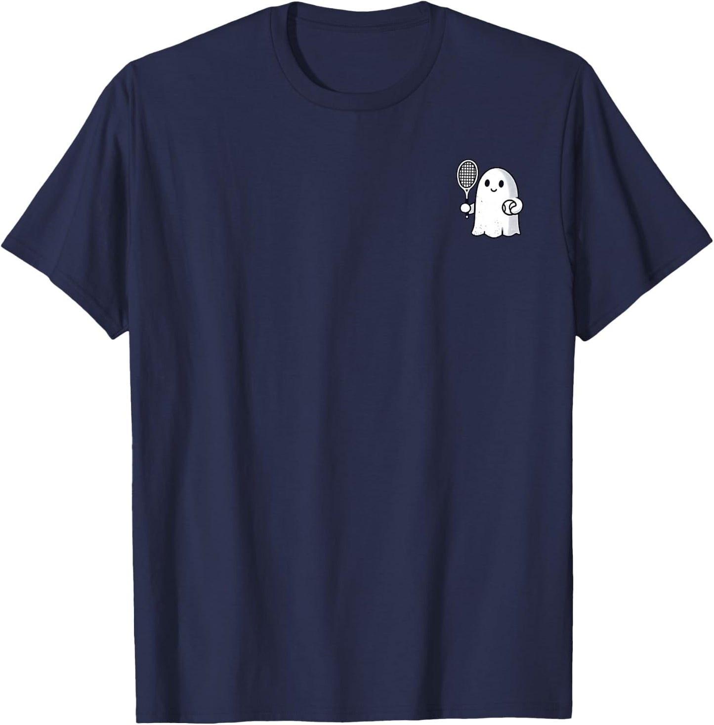 Funny Halloween Ghost Tennis My Boo Halloowen Men Women T-Shirt - T-Shirt | Navy