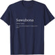 Sawubona Hello Zulus Quote Design T-Shirt - T-Shirt | Navy