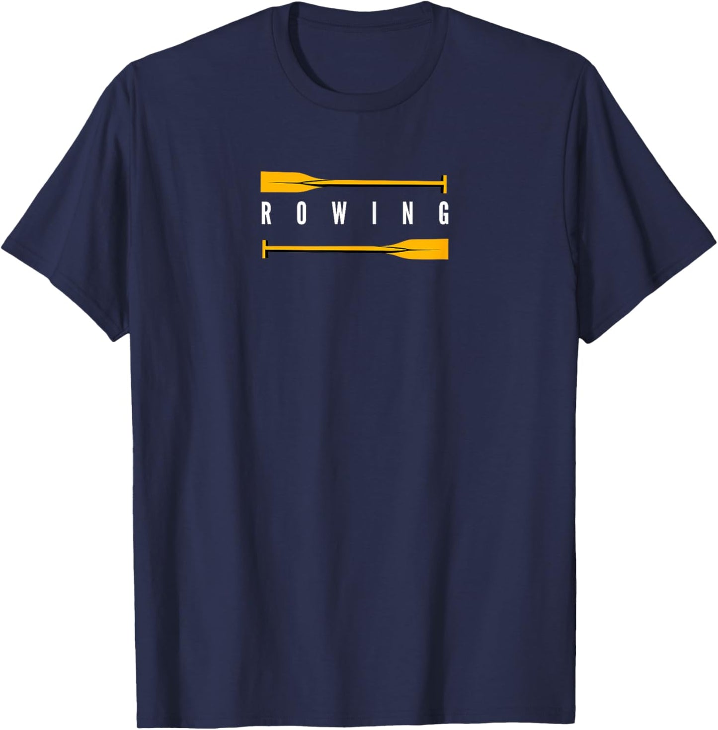 Rowing Art Women Row Team Crew Boat Rower Coxswain T-Shirt - T-Shirt | Navy