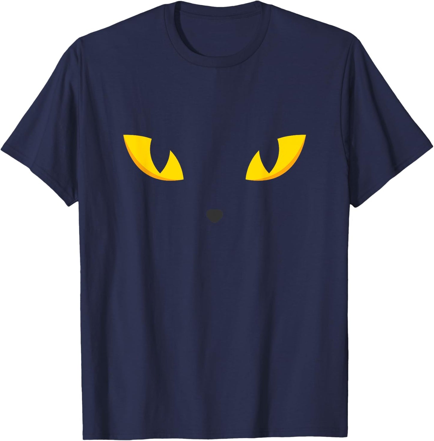 Cat Eyes - Black Cat Women & Kids Funny Cat T-Shirt - T-Shirt | Navy
