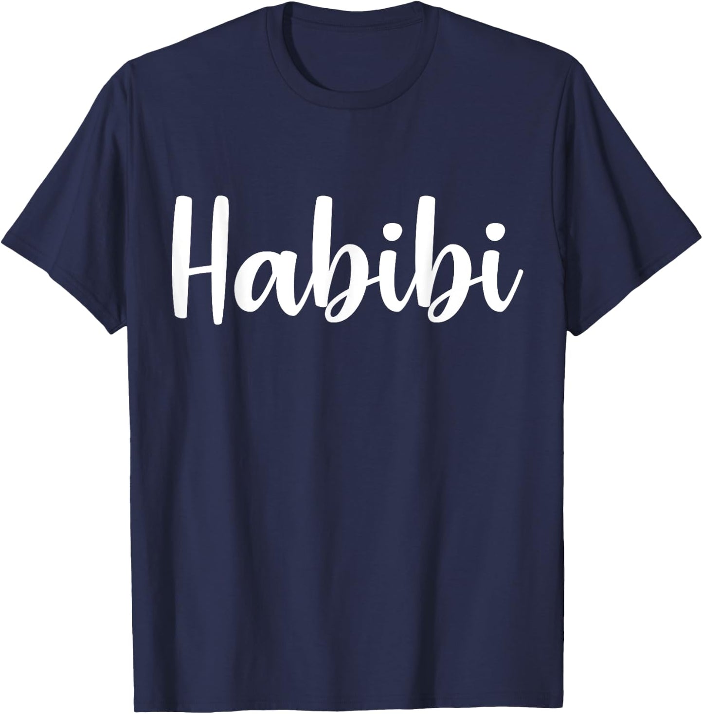 Habibi - Perfect Muslim Honeymoon Arabic Wedding Gift T-Shirt - T-Shirt | Navy