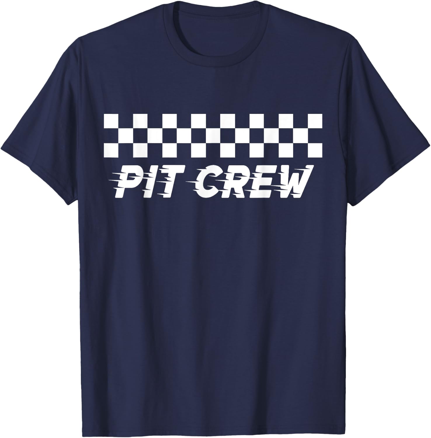 Pit Crew Birthday Costume For Race Car Parties T-Shirt - T-Shirt | Navy