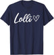 Lolli for Grandma Grandmother Announcement T-Shirt - T-Shirt | Navy